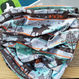 Neck Gaiter-Face Mask-Head Scarves-Headband-Winter- Blue and Black Bandana-Quality Gift Headwear Face Shield
