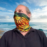 Neck Gaiter-Face Mask-Head Scarves-Headband-Sunshine-Yellow and Red Color Bandana-Quality Gift Headwear Face Shield