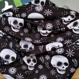 Skull Black Microfiber Beanie High Quality 100% Microfiber Perfect Fit One Size for all