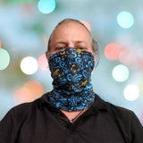 Neck Gaiter-Face Mask-Head Scarves-Headband-Sunshine State-Blue Color Bandana-Quality Gift Headwear Face Shield