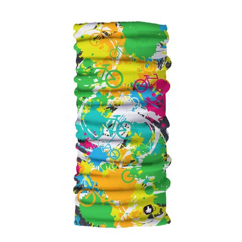 Neck Gaiter-Face Mask-Coolmax Bandana-Bicycle Splash Rainbow Colors Sports Wear-Quality Gift Active Purpose Headwear Face Shield