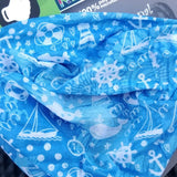 Kids Neck Gaiter - Face Mask - Submarine Kids Bandana - Blue Bandana - Neck Gaiter - Mask For Kids