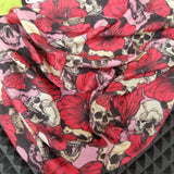 Neck Gaiter-Face Mask-Head Scarves-Headband-Skulls Red-Rose Gold and White Color Bandana-Quality Gift Headwear Face Shield