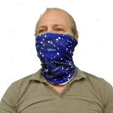 Neck Gaiter Face Mask-Head Scarves-Headband-Star Map Blue Color Bandana-Quality Gift Headwear Face Shield