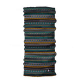 tribal black green hair scarf