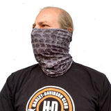 Neck Gaiter-Face Mask-Head Scarves-Headband-Smokey Skull Design Black and Gray Color Bandana-Quality Gift Headwear Face Shield