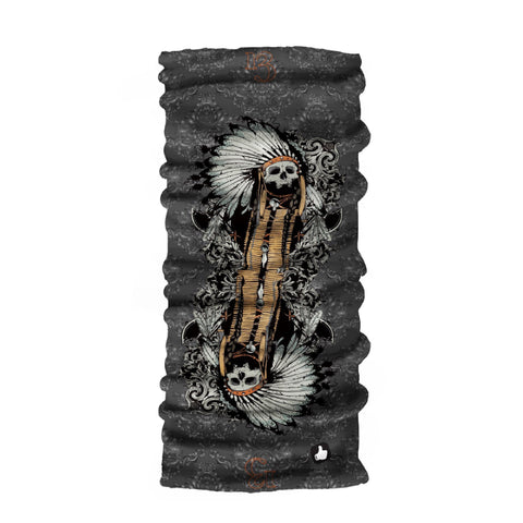 Neck Gaiter-Face Mask-Head Scarves-Headband-Indian Skull-Skull Design Gray Color Bandana-Quality Gift Headwear Face Shield