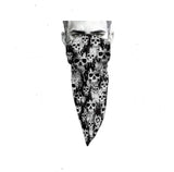 Unique Neck Gaiter - Triangle Face Mask - Cracked - Skull Face Mask - Protective Face Cover - Biker Bandana - Design Scarf
