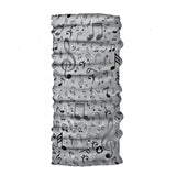 Neck Gaiter-Face Mask-Head Scarves-Headband-Notes Design Gray and Black Color Bandana-Quality Gift Headwear Face Shield