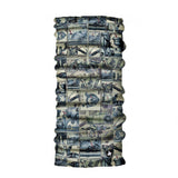Neck Gaiter-Face Mask-Head Scarves-Headband-War Machine-Gray and Blue Color Bandana-Quality Gift Headwear Face Shield