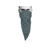 Unique Neck Gaiter - Triangle Face Mask - Ornaments - Blue Face Mask - Biker Bandana - Gift Design Scarf