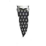 Skull Black Triangle Bandana - Handmade Face Mask - Rich Designs - Protective Neck Gaiter