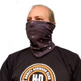 Neck Gaiter-Face Mask-Coolmax Bandana-Blackened-Black Bandana-Sports Wear-Quality Gift Active Purpose Headwear Face Shield