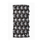 Kids Neck Gaiter - Face Mask - Skull Black Kids Bandana - Black Bandana - Neck Gaiter - Headscarves - Mask For Kids