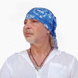 Neck Gaiter-Face Mask-Head Scarves-Headband-Barbados Design Blue Color Bandana-Hair Scarf-Quality Gift Headwear Face Shield