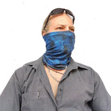 Neck Gaiter-Face Mask-Coolmax Bandana-ACDC-Blue Color Bandana-Sports Wear-Quality Gift Active Purpose Headwear Face Shield