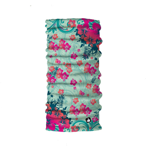 Kids Neck Gaiter - Face Mask - Hawaii Floral Kids Bandana - Pink Bandana - Neck Gaiter - Mask Kids