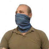 Neck Gaiter - Face Mask - Head Scarves - Headband - Abstract Gray  - Gray Bandana  - Hair Scarf - Bandanna