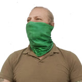 Neck Gaiter - Face Mask - Head Scarves - Headband - Abstract Green   - Green Bandana  - Hair Scarf - Bandanna