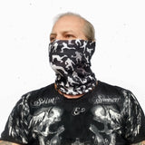 Neck Gaiter-Face Mask-Head Scarves-Headband-Football Silhouettes Design Headwear Black Bandana-Quality Gift Neck Gaiter
