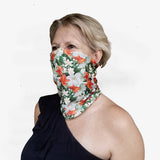 Neck Gaiter-Face Mask-Head Scarves-Headband-Bouquet-Green Bandana-Hair Scarf-Bandanna Flower Design Headwear-Face Shield