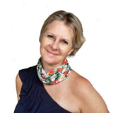Neck Gaiter-Face Mask-Head Scarves-Headband-Bouquet-Green Bandana-Hair Scarf-Bandanna Flower Design Headwear-Face Shield
