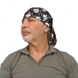 Neck Gaiter-Face Mask-Head Scarves-Headband-Skull Black Design Black Color Bandana-Quality Gift Headwear Face Shield