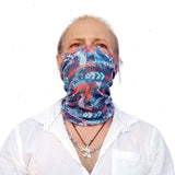Neck Gaiter-Face Mask-Head Scarves-Headband-Vectors-Blue Color Bandana-Quality Gift Headwear Face Shield