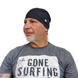 Tria Blue Beanie High Quality 100% Microfiber Perfect Fit One Size for all