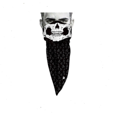 Unique Neck Gaiter - Triangle Face Mask - Gunner Mask - Skull Face Mask - Protective Face Cover - Biker Bandana - Gift Design Scarf
