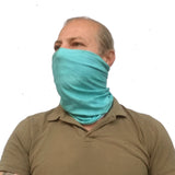 Neck Gaiter-Face Mask-Coolmax Bandana-Abstract Cyan-Green Color Bandana-Sports Bandana-Quality Gift Active Purpose Headwear Face Shield