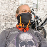 Neck Gaiter-Face Mask-Coolmax Bandana-Flames-Flame Design Bandana-Sports Wear-Quality Gift Active Purpose Headwear Face Shield