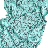 Kids Neck Gaiter - Face Mask - Pets Turquoise Kids Bandana - Green Bandana - Neck Gaiter - Mask Kids