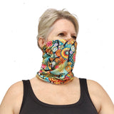 Neck Gaiter-Face Mask-Head Scarves-Headband-Gargath Colorful Bandana-Quality Gift Headwear Face Shield