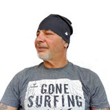 Skull Black Microfiber Beanie High Quality 100% Microfiber Perfect Fit One Size for all