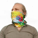 Neck Gaiter-Face Mask-Coolmax Bandana-Bicycle Splash Rainbow Colors Sports Wear-Quality Gift Active Purpose Headwear Face Shield