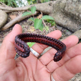 Boho Handcrafted Brown Genuine Vegetal Leather Bracelet-Unique Unisex Gift Fashion Jewelry Cuff