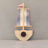 Wooden Ship Refrigerator Magnets - Handcrafted - Fishing Boat - Sail Ships