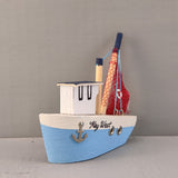 Wooden Ship Refrigerator Magnets - Handcrafted - Fishing Boat - Sail Ships