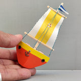 Wooden Ship Refrigerator Magnets - Handcrafted - Fishing Boat - Sail Ships