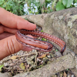 Plain Handcrafted Brown Genuine Vegetal Leather Bracelet-Unique Gift Unisex Fashion Jewelry Cuff