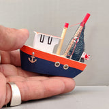 Wooden Ship Refrigerator Magnets - Handcrafted - Fishing Boat - Sail Ships