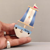 Wooden Ship Refrigerator Magnets - Handcrafted - Fishing Boat - Sail Ships