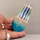 Wooden Ship Refrigerator Magnets - Handcrafted - Fishing Boat - Sail Ships