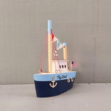 Wooden Ship Refrigerator Magnets - Handcrafted - Fishing Boat - Sail Ships