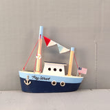 Wooden Ship Refrigerator Magnets - Handcrafted - Fishing Boat - Sail Ships