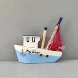 Wooden Ship Refrigerator Magnets - Handcrafted - Fishing Boat - Sail Ships