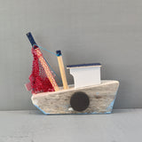 Wooden Ship Refrigerator Magnets - Handcrafted - Fishing Boat - Sail Ships