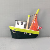 Wooden Ship Refrigerator Magnets - Handcrafted - Fishing Boat - Sail Ships