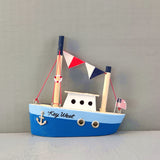 Wooden Ship Refrigerator Magnets - Handcrafted - Fishing Boat - Sail Ships